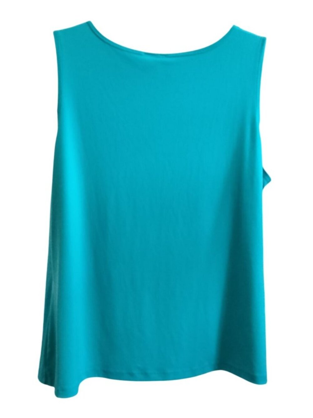 New Directions Size 2X Top Cowl Neck Sleeveless Blouse Turquoise - Picture 5 of 7